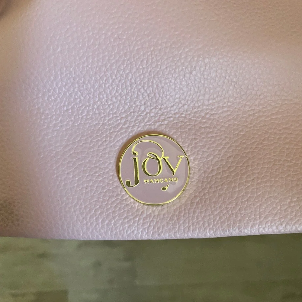 Joy Mangano Pink‎ Pebbled Leather Tote Bag Crossbody Purse Matching Set Normcore